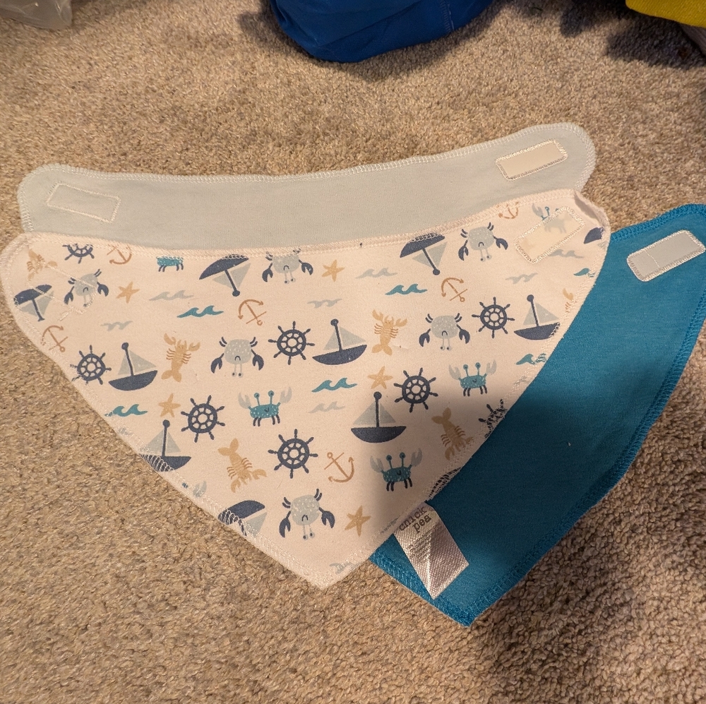 Chick pea bandana bibs